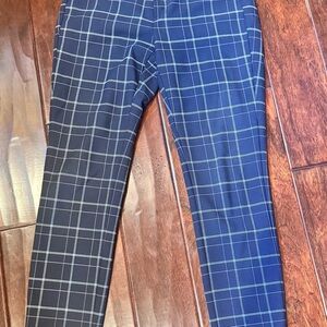 Banana Republic Women’s Blue Plaid Sloan Dress Pants